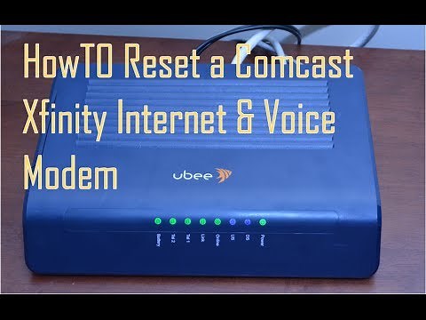 How to Reset Comcast Xfinity Internet & Voice Modem
