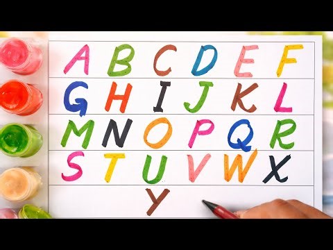 A to Z Alphabet Learning for Kids | ABCD Painting & Tracing | Learn Letters with Colors 🎨