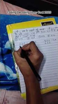 Coding Decoding Upsc Csat 2020 #easy trick 🤔🧐