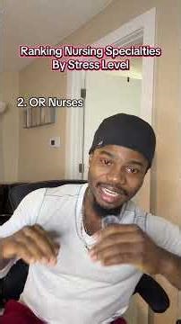 Ranking nursing specialties by stress level #shorts