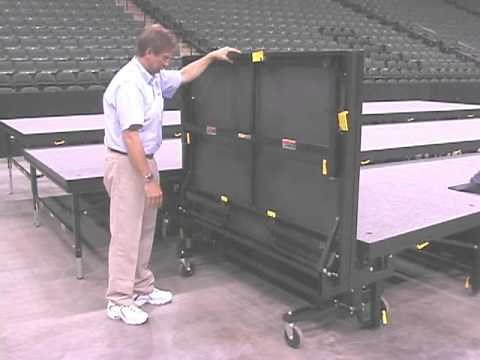 SICO® Tri-Height Adjustable Height Mobile Folding Stage