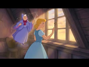 Cinderella Heads Toward the Glowing Window as the Fairy Godmother Changes Everything with Magic