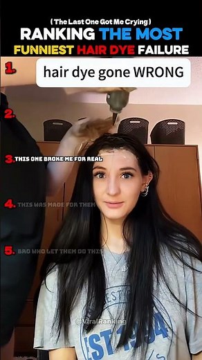 RANKING THE MOST FUNNIEST HAIR DYE FAILURE (PT1)