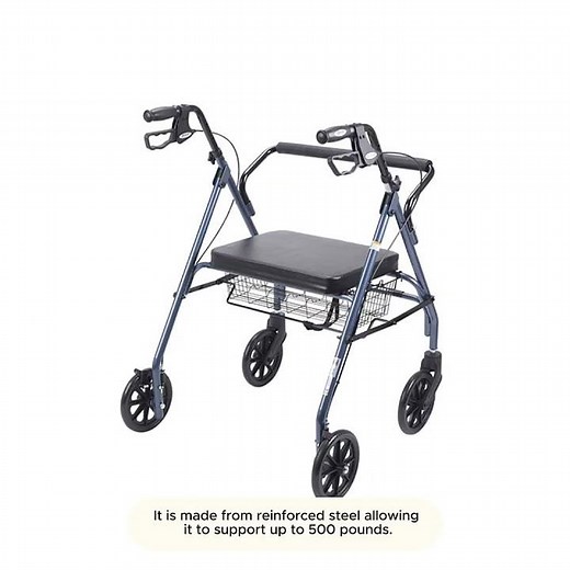 Drive Go Lite Bariatric Steel Rollator