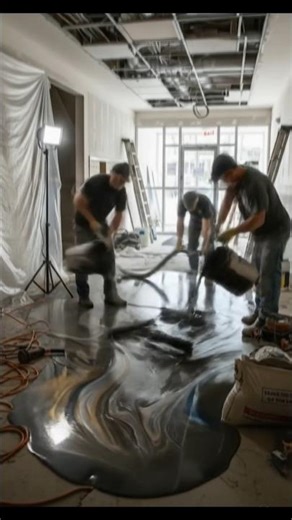 Old Building Lobby to Luxury Entrance | Epoxy Floor Transformation