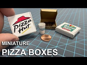 Handmaking Miniature Pizza Boxes: Action Figure Props, diorama accessories