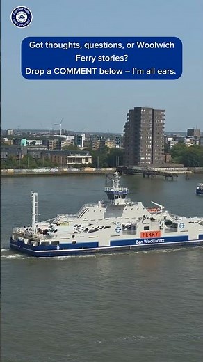 Everyday Ferry – Woolwich Ferry Views with the British Flag Flying