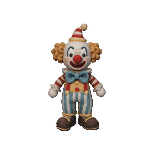 Clown Crochet Doll Pattern Amigurumi Clown Pattern