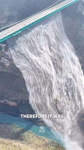 The world’s most stunning artificial waterfall bridge.