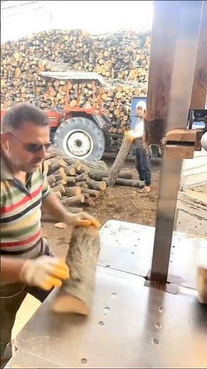 Firewood process #logsplitter