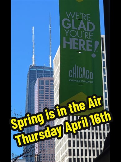 Took a few videos of Tulips and daily life in Chicago spring is in the air April 16th, 2026 #chicago #spring #city #tourists #tourism