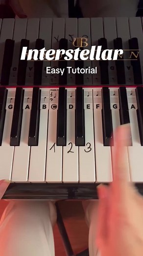 Interstellar Piano Tutorial for Beginners in Octaves