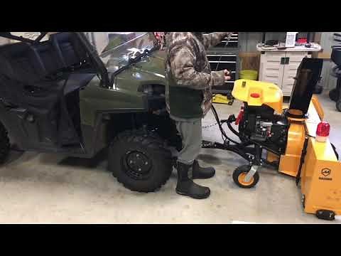 Massimo 60” snowblower walk around demo w/ install in detail