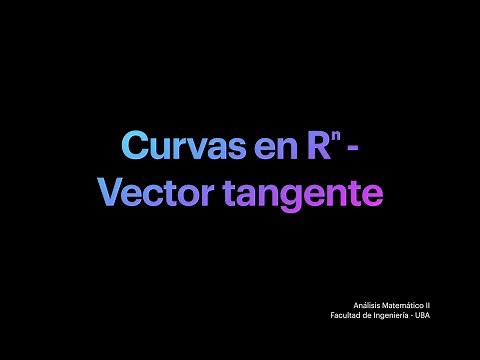 FIUBA - Curvas. Vector tangente