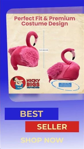 Swimming Velveteen Flamingo Hat, Pink, One Size