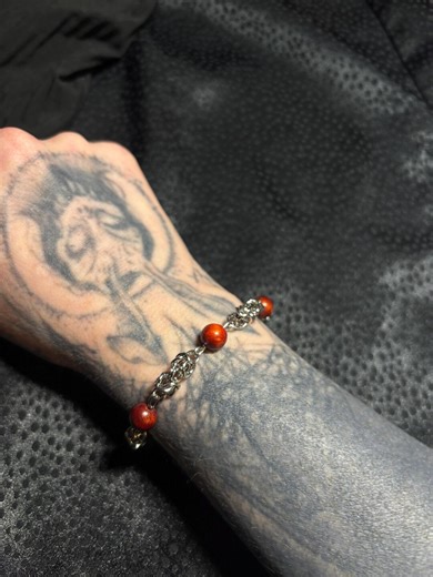 Rose Wood Chainmail Bracelet - Etsy