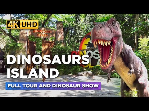 DINOSAURS ISLAND Clark Walking Tour 2023 | WHAT CAN YOU SEE INSIDE the Park? @ Clark Pampanga 🇵🇭【4K】