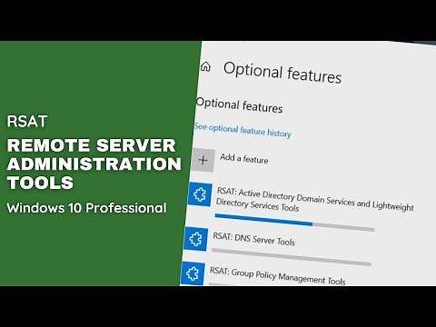 RSAT - remote server administration tools - windows 10 - windows server2019