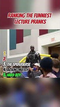 The funniest lecture pranks ranked! #funny #ranking #top5 #prank #lecture #lectureprank