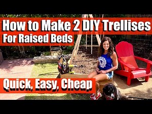 How to Make 2 DIY Quick, Easy, Inexpensive Trellises for Raised Beds / Raised Bed Garden #8