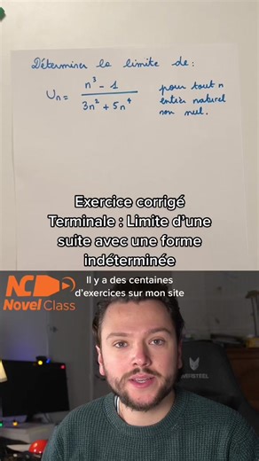 Limite d’une suite avec forme indéterminée – Exercice corrigé