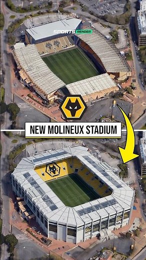 Reimagining Molineux Stadium 🏟️🐺 (Concept) #football #premierleague #wolves