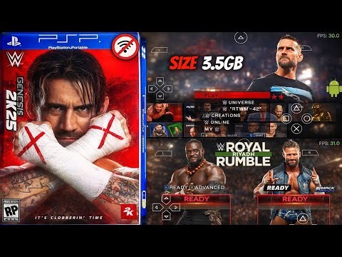 NEW WWE 2K25 PSP | WWE 2K25 PPSSPP Game For Android 🔥