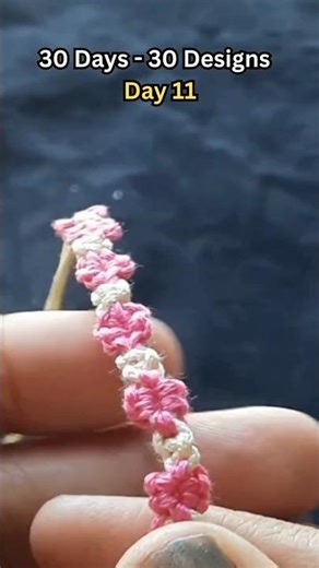 “Make Bracelet with Thread and Beads || Day 11 #diy #shortsfeed #handmade #bracelet #shorts