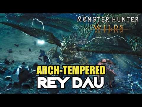 Monster Hunter Wilds - Arch-Tempered Rey Dau Boss Fight