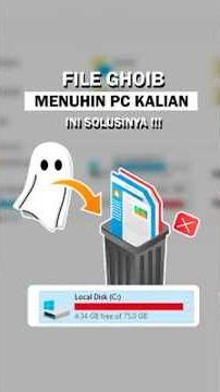 Penyimpanan PC PENUH!!!Ini solusi paling bener #shorts #storage #windows #junkfiles #files