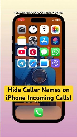 Hide Names on iPhone Call Screen! #shorts #iphone