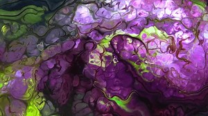 Fluid art texture. Abstract backdrop with iridescent paint effect. Liquid acrylic artwork with flows and splashes. Mixed paints for website background.