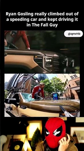 Can’t believe Ryan Gosling climbed out of a moving car The Fall Guy