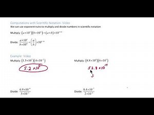 Multiplying and Dividing Numbers in Scientific Notation