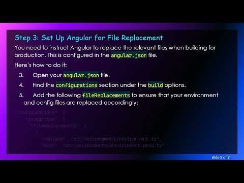 How to Dynamically Change Variable Values in Angular with ng build --prod