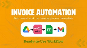 Workflow d'automatisation des factures | Google Drive   Google Sheets   Alertes email | Prêt à l'emploi n8n - Etsy France
