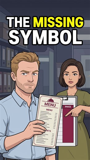 The Missing Symbol on Every Fancy Menu #shorts