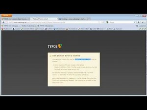 TYPO3-Tutorial 2012-04 - Installation in einem Webspace-Paket