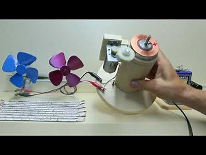 24V DC generator motor with propeller thrust