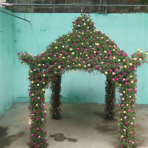 How I Create A Beautiful Flower House | DIY Balcony Garden