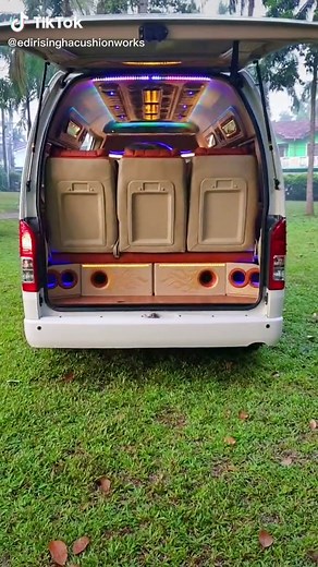 Luxurious Customized Van Interior Showcase