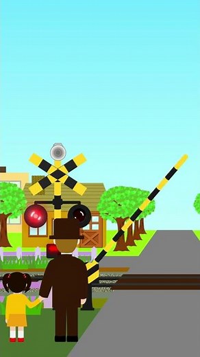 赤い靴・童謡踏切アニメ #Shorts