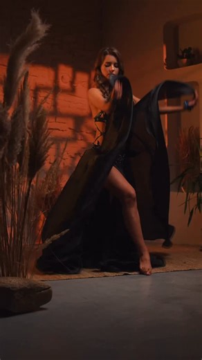 Amiradesign /Designer Inna Demchuchena on Instagram: "A black costume with a voluminous skirt from the new Amira Design collection. Deep color, dramatic volume, and strong stage presence in every movement. The full skirt opens beautifully in motion, emphasizing lines and creating a true “grand stage” effect. This look is about confidence, status, and attention from the very first entrance. Available by custom order, made to individual measurements. Color variations are possible upon request. Han