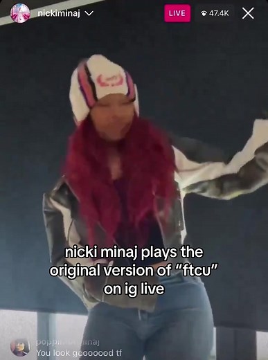 Nicki Minaj FTCU Performance on IG Live