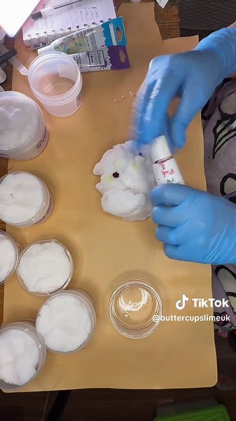 Adding colour to my cloud slime orders. If you love cloud slime then you must try this cloud slime available in my shop. #slime#makingslime#christmasslime#slimevideos #buttercupslimeuk