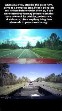 Driving Lessons With Justin: Making A right Turn At A 4 Way Stop Sign