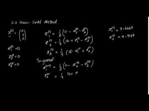 Gauss-Siedel Method - Example