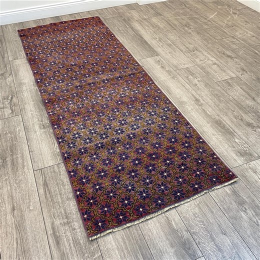 Purple Burgundy Turkish Runner Rug 2.6x7.3 Ft Vintage Anatolian Long Hallway Rug - Etsy