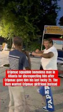 Cripmac gets humbled by homeless man #funny #foryou #viral