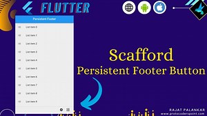 Persistent footer button flutter example